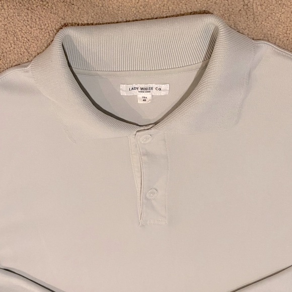 Mens Lady White Co long sleeve polo - Picture 3 of 3